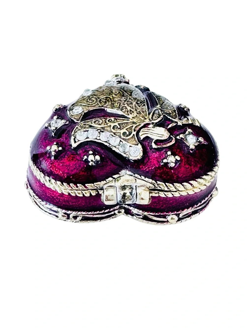 Monet enamel heart